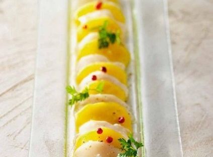carpaccio st jacques mangue