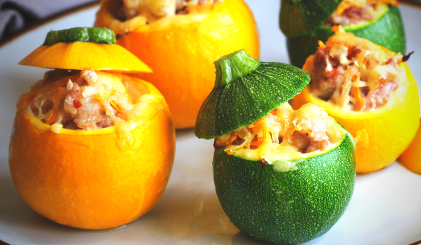 courgettes jaune ronde farcies