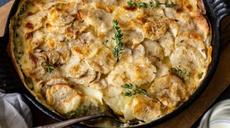 gratin de topinambours et pommes de terre