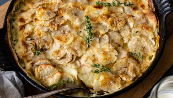 gratin de topinambours et pommes de terre