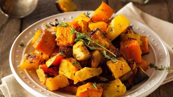 poêlée de carottes, topinambour au thym