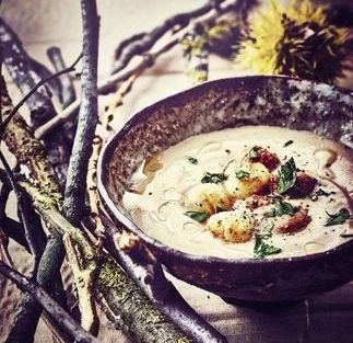 velouté de chataigne aux st jacques